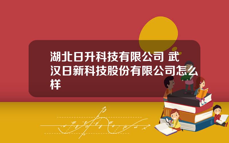 湖北日升科技有限公司 武汉日新科技股份有限公司怎么样